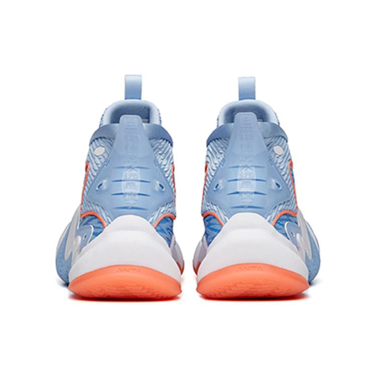 New Anta Berserk 2 Cushioning, Slip Resistant, And Abrasion Resistant High Top Basketball Shoes Dazzling Blue 112031601S-3