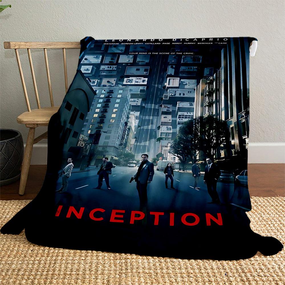 1pc Leonardo DiCaprio, Inception Outdoor Flannel Blanket Soft Plush Decor for Picnics, camping,Bedroom, Playroom, or Lunch Break, Perfect Gift