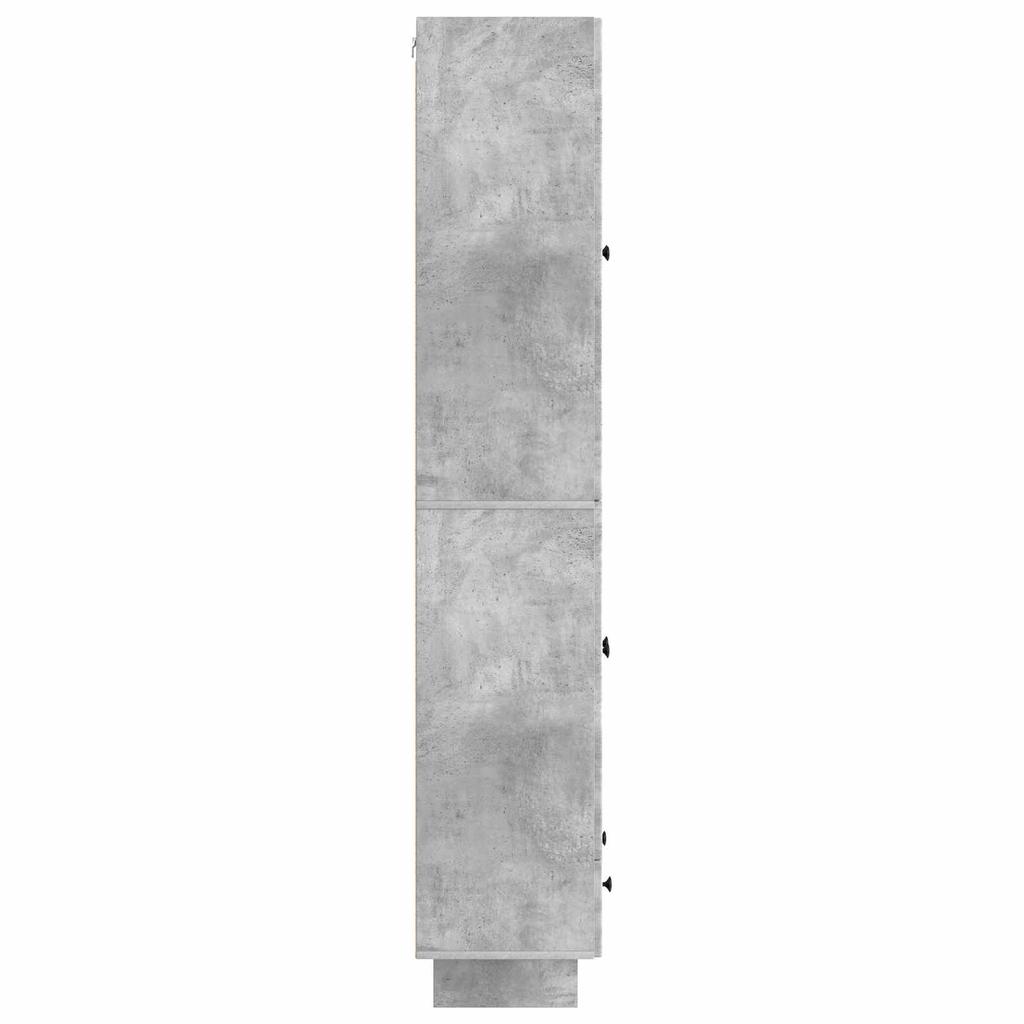 Cabinet Set 2 pcs Concrete Grey 66 x 34.5 x 95 cm Particleboard
