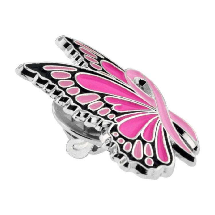 Broche Ruban Rose Sensibilisation Cancer Du Sein - En Métal Avec épinglette, Pour Femme, Accessoire Octobre