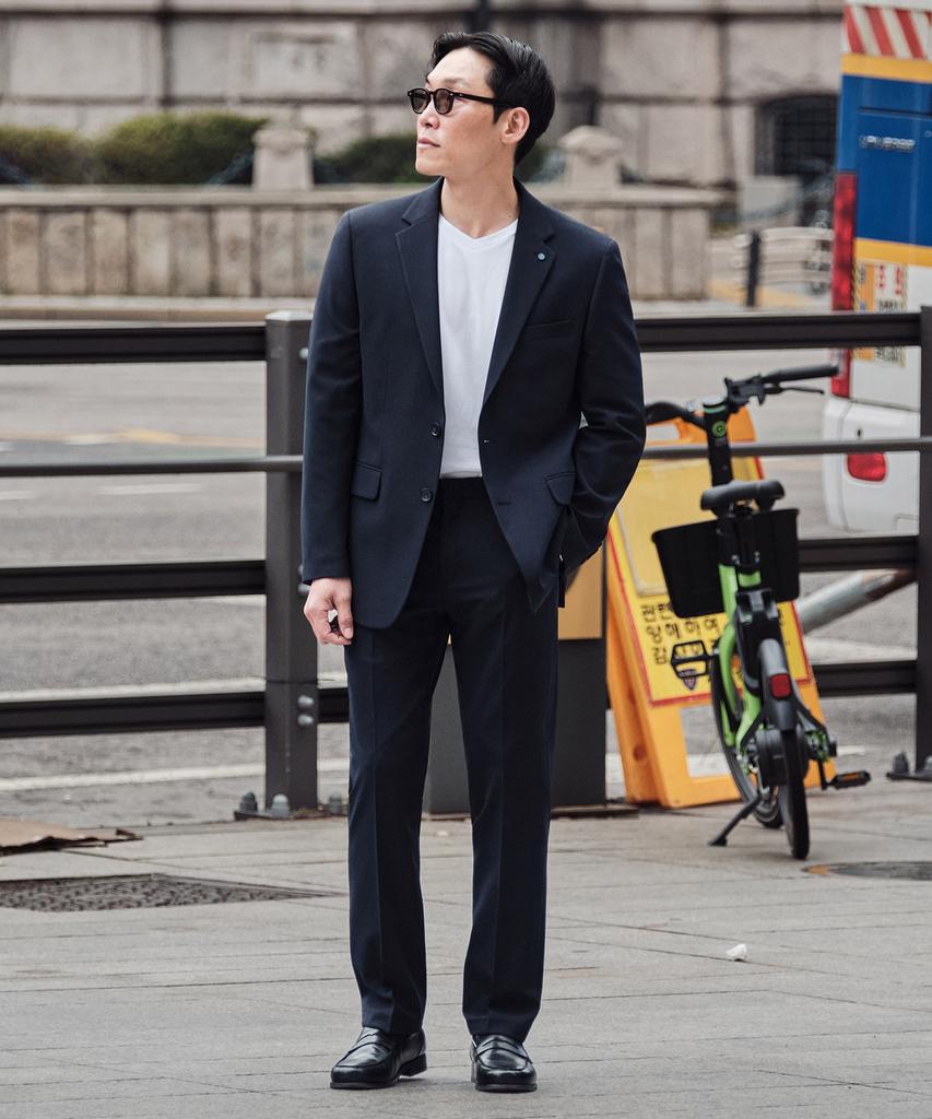 Stco [Summer] Motion-Free Stretch Summer Suit Jacket_Navy (Classic Fit)_Ssjxb52Csn