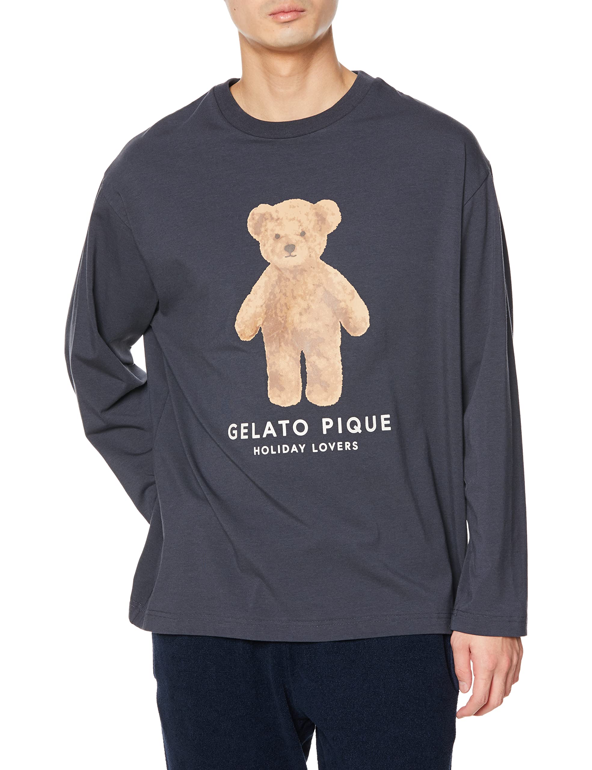 

Gelato Pique Holiday Homme Bear Long PMCT225253 NVY M One-Point T-Shirt Men s