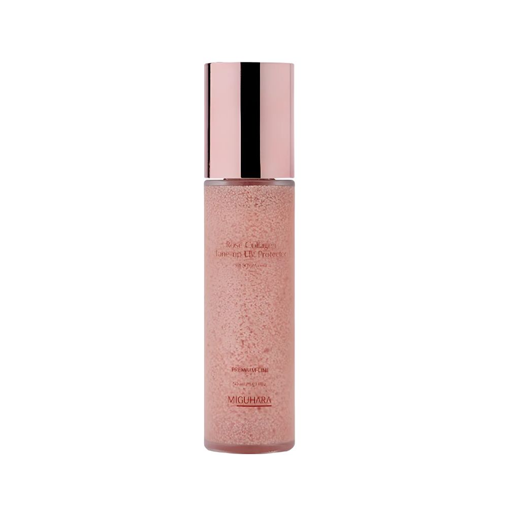 MIGUHARA Rose Collagen Tone-Up UV Protector SPF50+ PA++++ Brightening Sunscreen 50ml