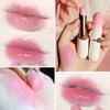 Pfirsichfarbener Lippenbalsam, Kristalltemperaturänderung, Lippenstift, Mädchen, feuchtigkeitsspendend, langlebig, Lipgloss, Make-up, Lippenpflege, Reparatur, Kosmetik