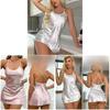 Casual Homewear Sleeveless Nightgown With Silky Polyester For Comfort And Relaxation