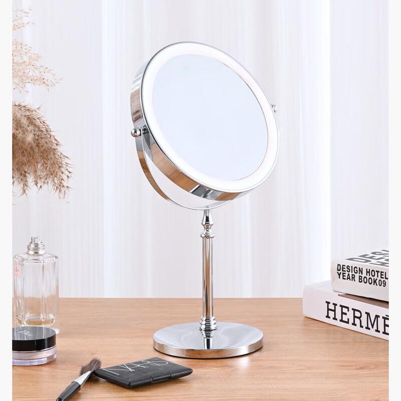 Desktop LED Makeup Mirror with Magnification