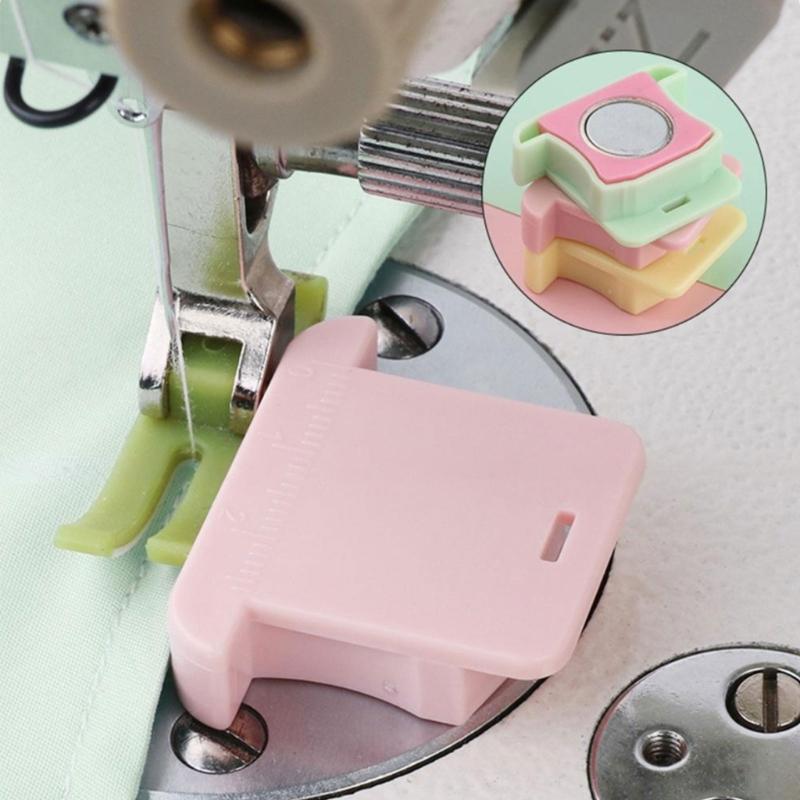 Multifunctional Plastic Magnetic Seam Guide Adjustable Sewing Seam Guide For Fabric Alignment Sewing Garment Making