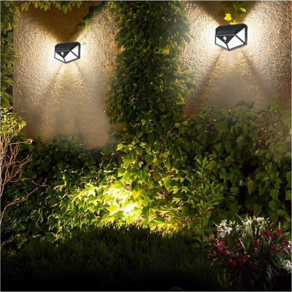 

Bk Stores 114 Led Solar Solar Gardening Motion Sensor Lamp 3 Modes Cob LED
