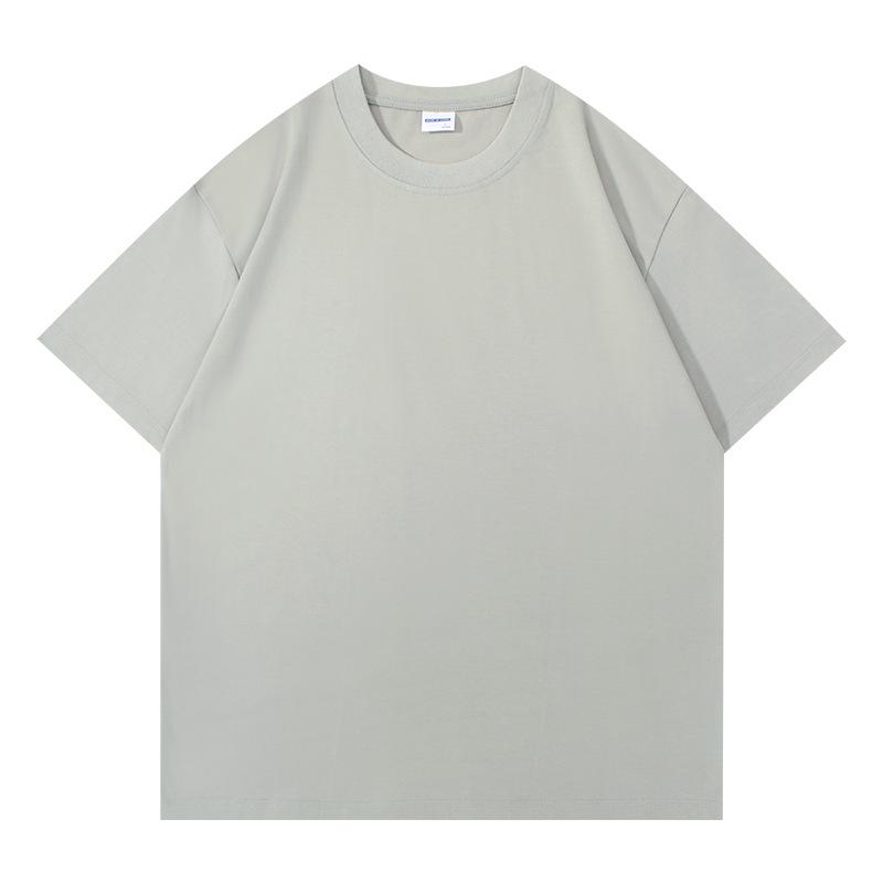 Heavy two-pin T-shirt summer loose men's half-sleeve large-size advertising shirt cultural shirt double yarn short sleeve