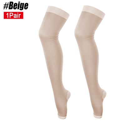 1 Paar Damen Schönheits-Schlankbein-Kompressionssocken, Ultraleichte Schlaf-Fettverbrennungs-Strümpfe für Sport, Yoga, Laufen, Reisen, Flug