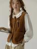 Vests Women Retro Loose Autumn Japanese Style Solid All-match Comfortable Corduroy Design Warm Simple Student Leisure Lovely