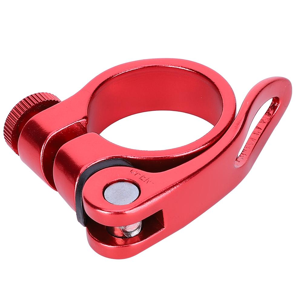 Aluminium Alloy 34.9MM Mountain Bike Quick Release Seatpost Clip Road Tube Fixed Clamp Cycling Sports Accessory