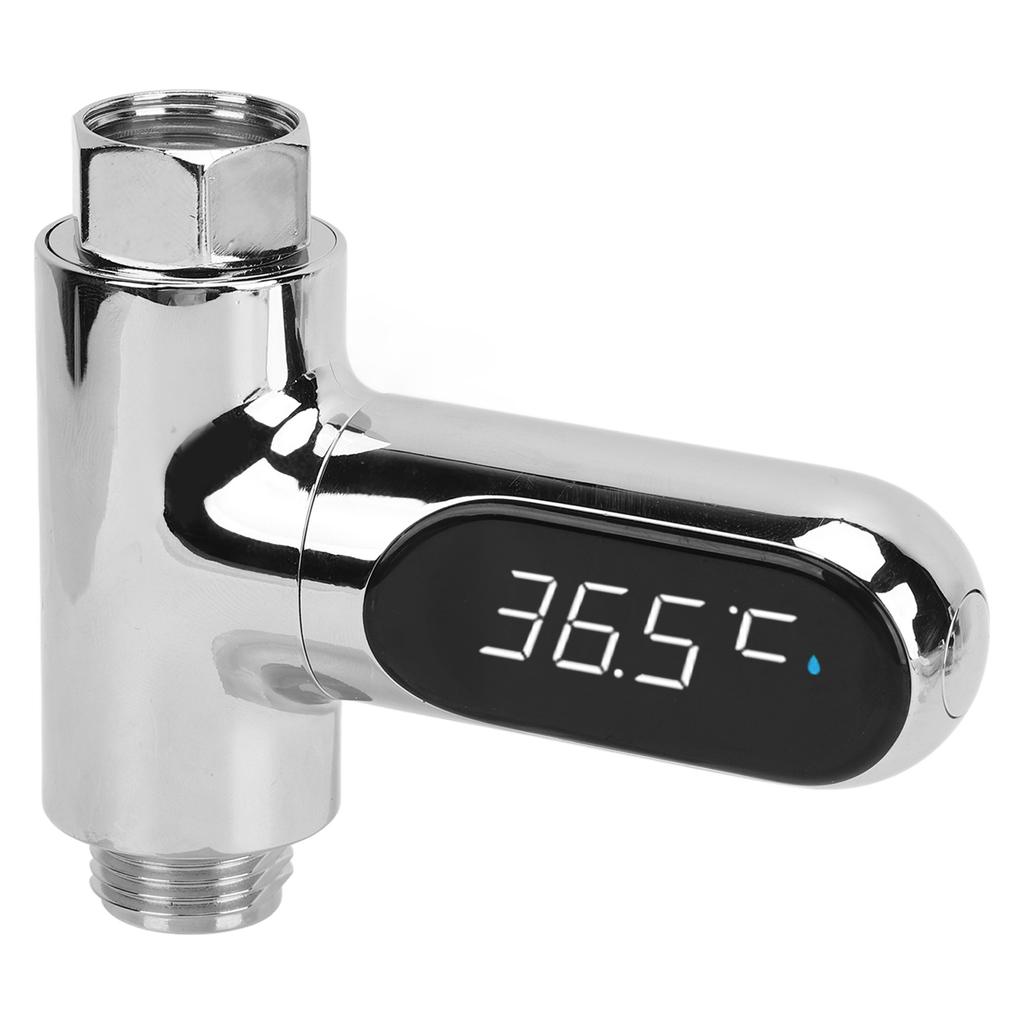Shower Thermometer Aluminum LED Digital Shower Thermometer for Home Bathroom Kitchen