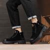Fashion Thick soled autumn and winter men's boots Trendy British retro style Business Office Quality adult warm High top shoes New