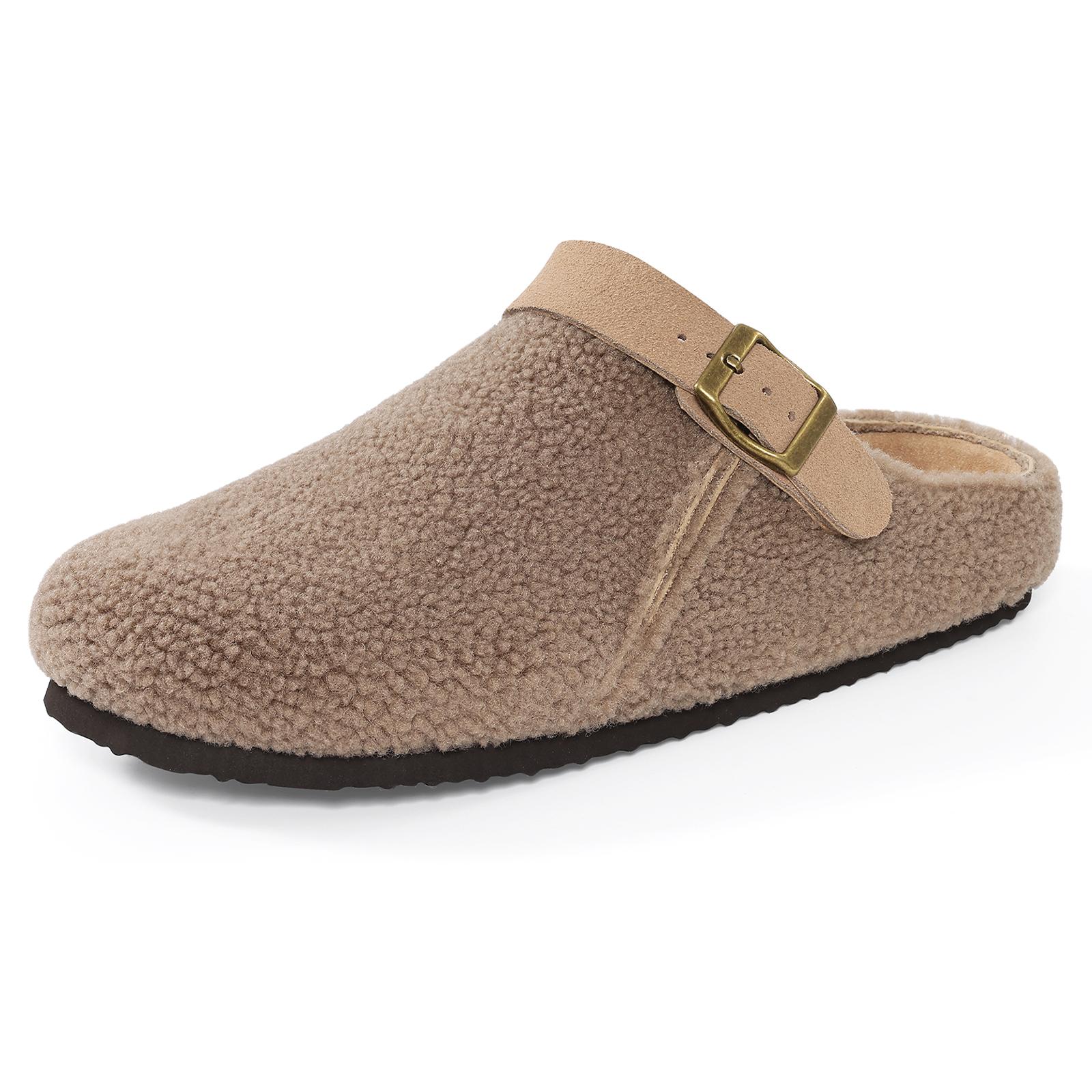 

Модные зимние женские пушистые тапочки с регулируемой пряжкой, модные шлепанцы, нескользящие, пушистые, теплые, удобные, с поддержкой свода стопы 36 серый