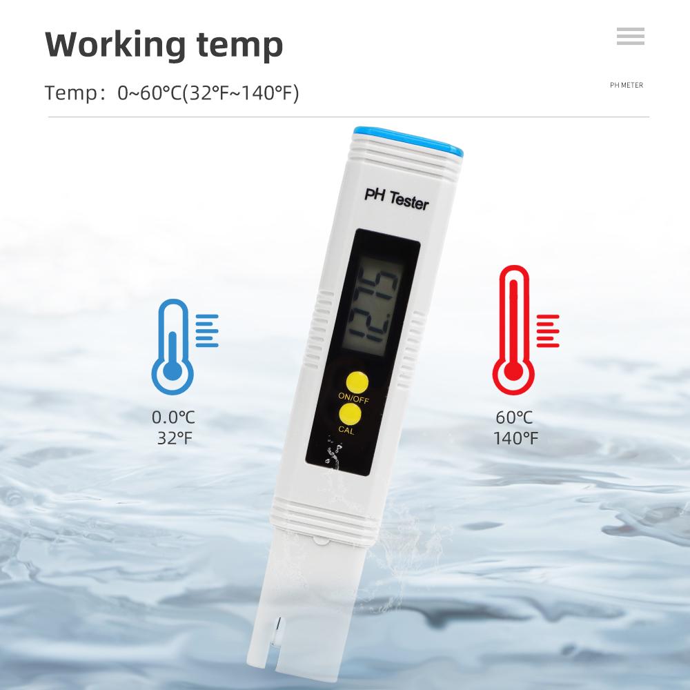 LCD Digital PH Meter Water Quality Tester High Accuracy 0.01 Aquarium Pool Water Tester Automatic Calibration