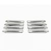 For Toyota Land Cruiser 300 2021 2022 LC300 Chrome/Bright Black/Carbon Fiber Front Grille Bumper Guard Styling Trim Covers 8pcs