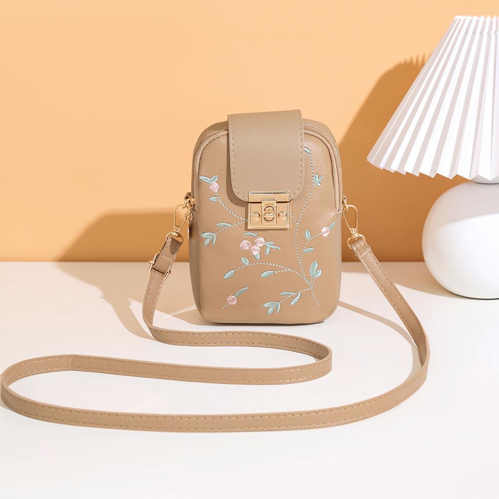 JYL TS Women's Sling Bags  Needle Bag 124 Crossbody PU Embroidered Ins Bag