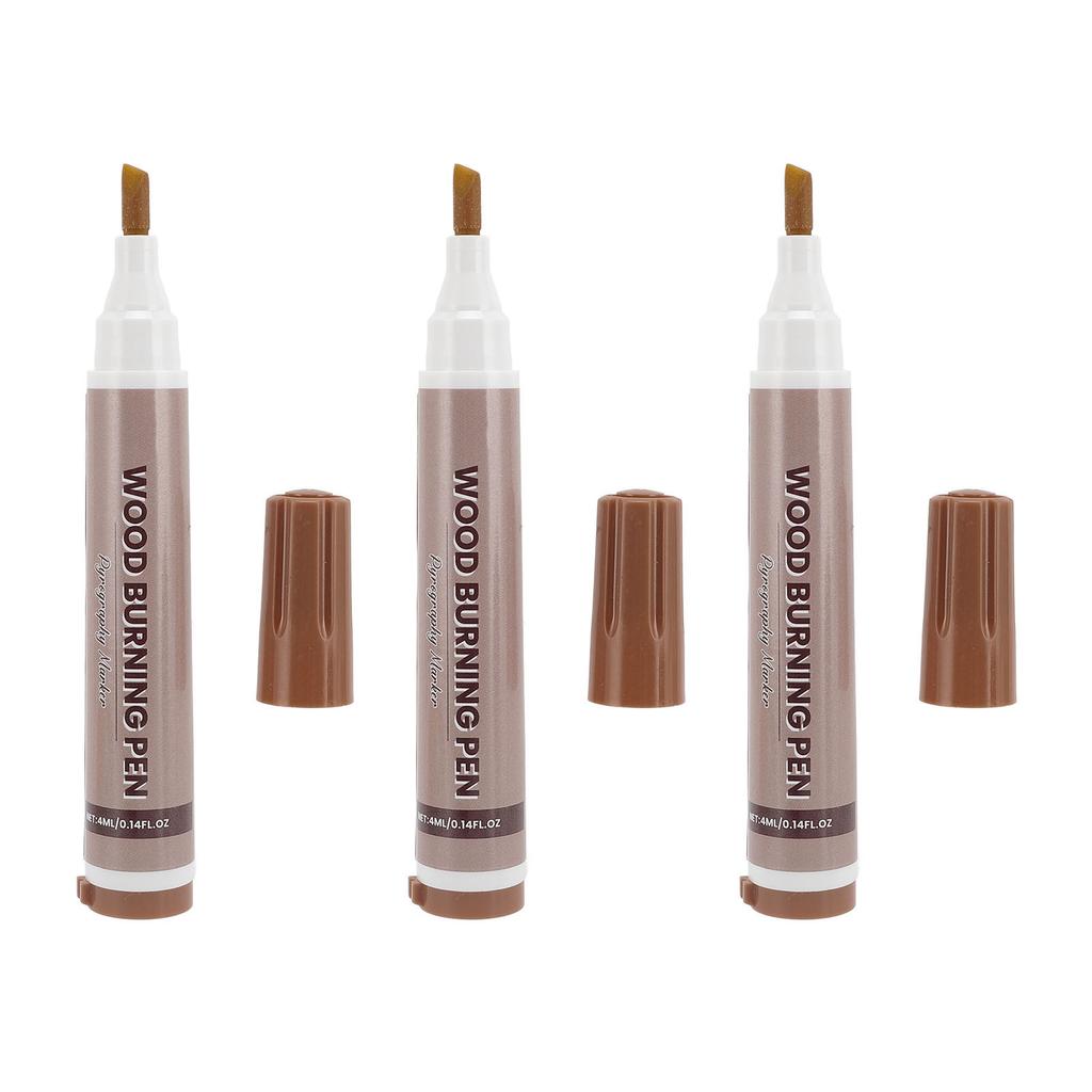 3PCS Wood Burning Pen Thermal Sensitive Dye Woodcraft Burn Marking Tool for Handicraft Making and Pa