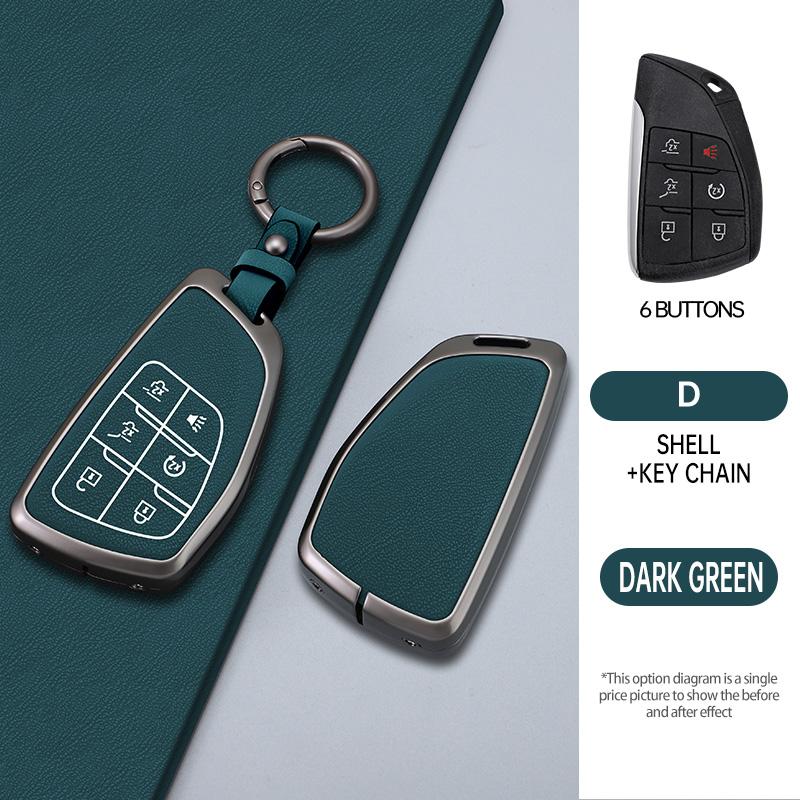 

3/4/5/6 Buttons Car Key Case Cover For Chevrolet Tahoe Suburban For Gmc Yukon For Buick Envision S Plus Avenir Metal Shell