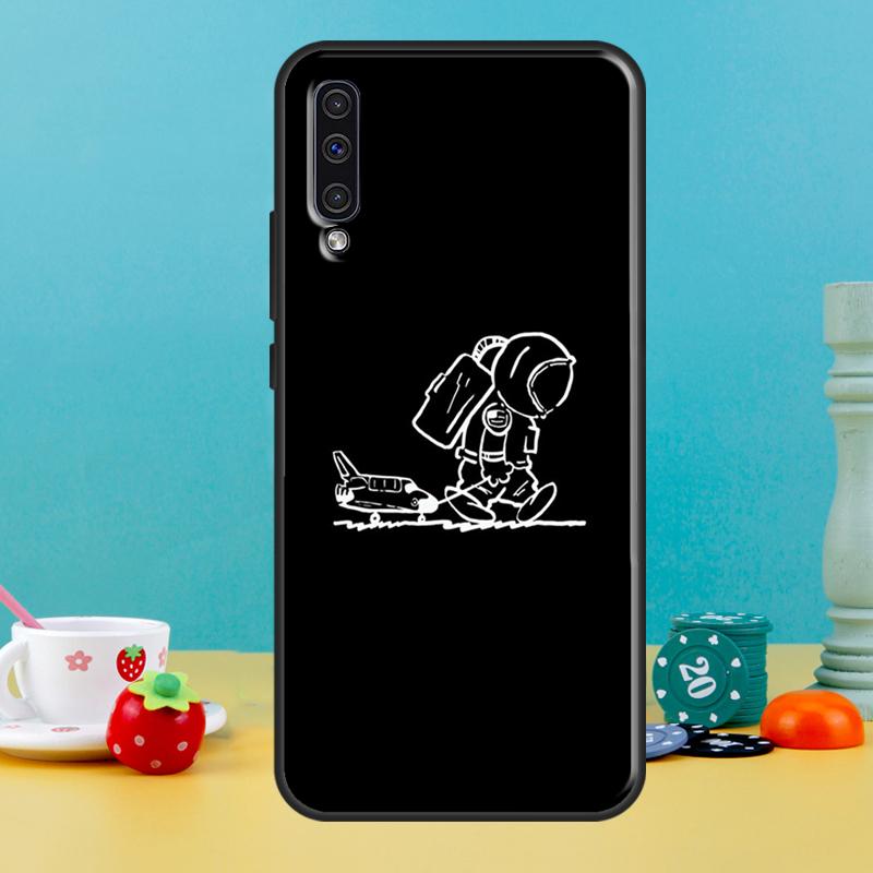 Cartoon Space Astronaut Case For Samsung Galaxy A16 A56 A15 A22 A52 A32 A54 A14 A26 A36 A55 A35 A05 A06 A53 A33 A13