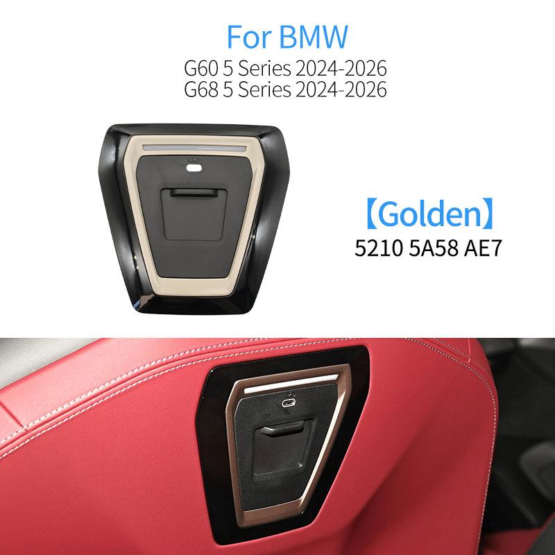 For BMW G60 Car Seat Back Panel Backrest Decorative Panel USB Port Cover Accessory For BMW 5 Series 528 530 535i 52105A58AE7