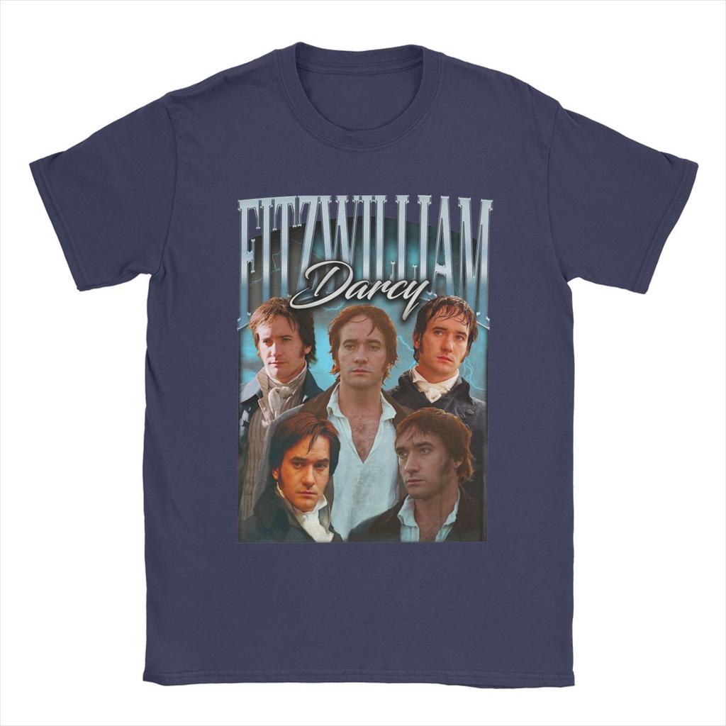Vintage 90s Fitzwilliam Darcy Pride And Prejudice Men T Shirt Funny Tees O Neck T-Shirt Cotton Graphic Printed Clothes