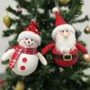 Christmas Faceless Doll Gnome Ornaments LED Light Plush Knitting Crafts Pendant Decor Christmas Decorations for Home Kids Gift
