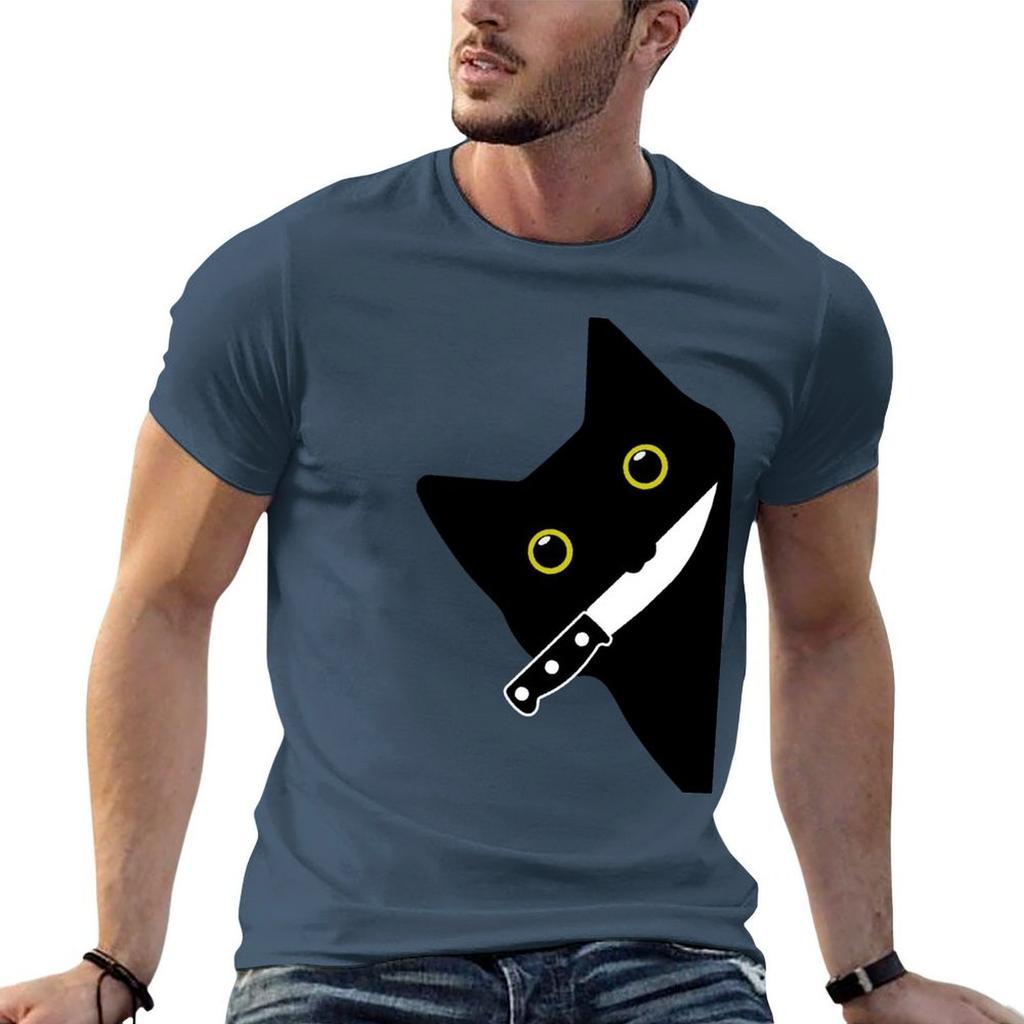 Suspicious Cat TShirt T Shirts For Unisex Cotton Soft Unisex T Shirt Luxury Anime Tshirt TShirt