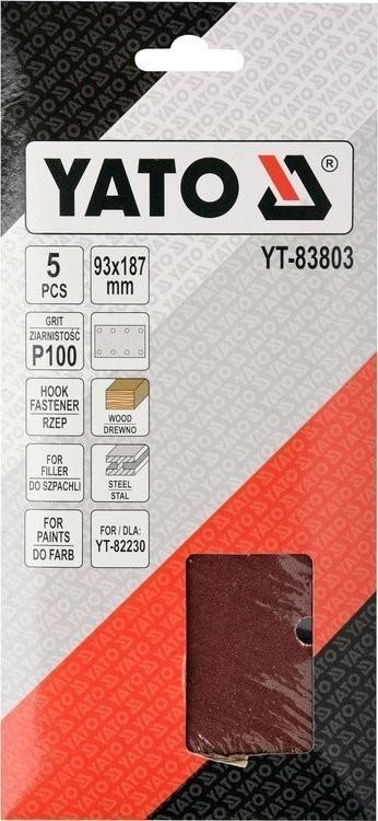 SANDPAPER 90MM X 187MM P100 YT-83803 YATO