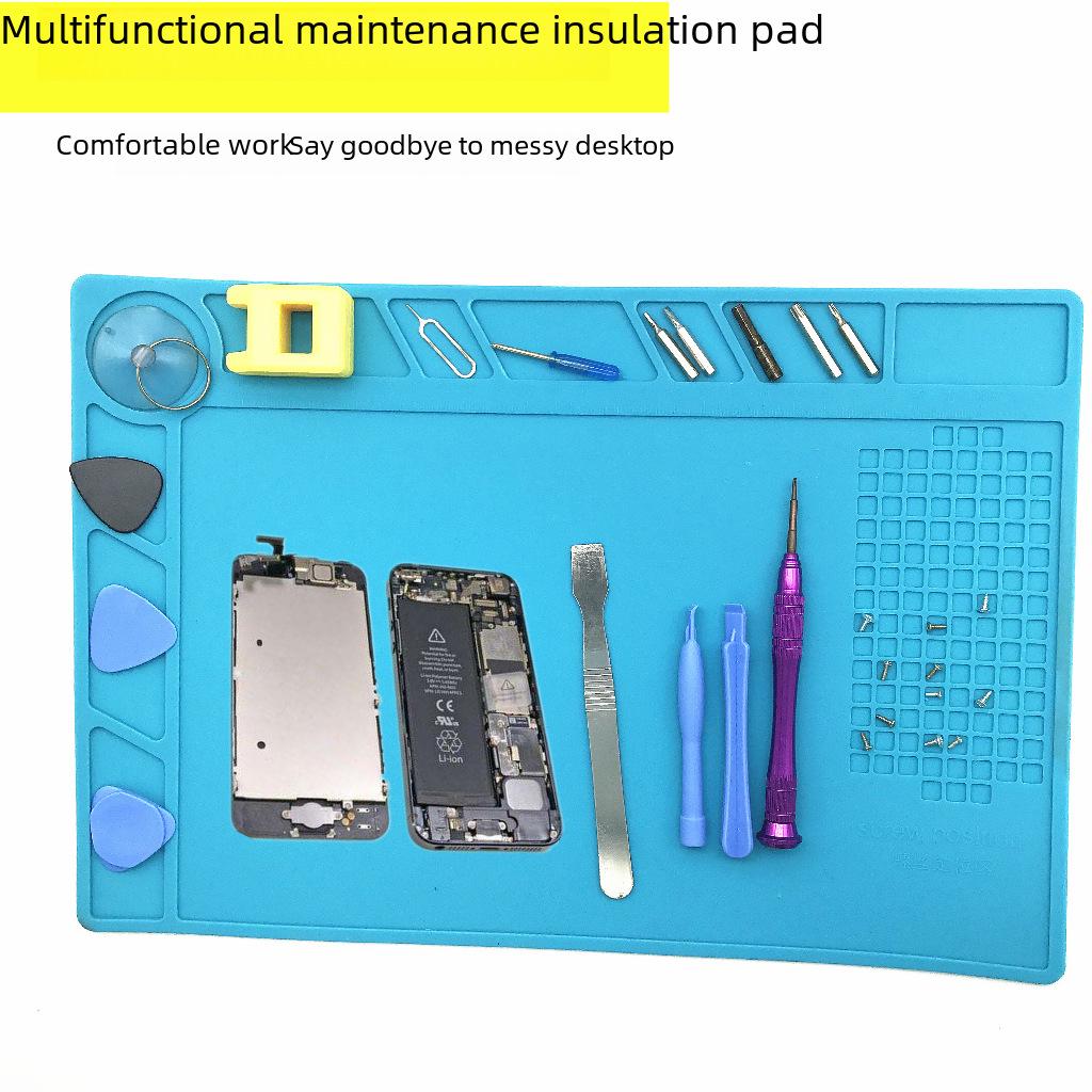 Silicone Insulation Pad for Mobile Phone Computer Repair, Hot Air Gun Welding, Screw Locator