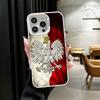 Poland Flag White Red Shockproof Phone Case for iPhone 17 Air 16 16E 15 Pro Max 14 Plus 13 Mini 12 Back Cover Anti Fall Fundas