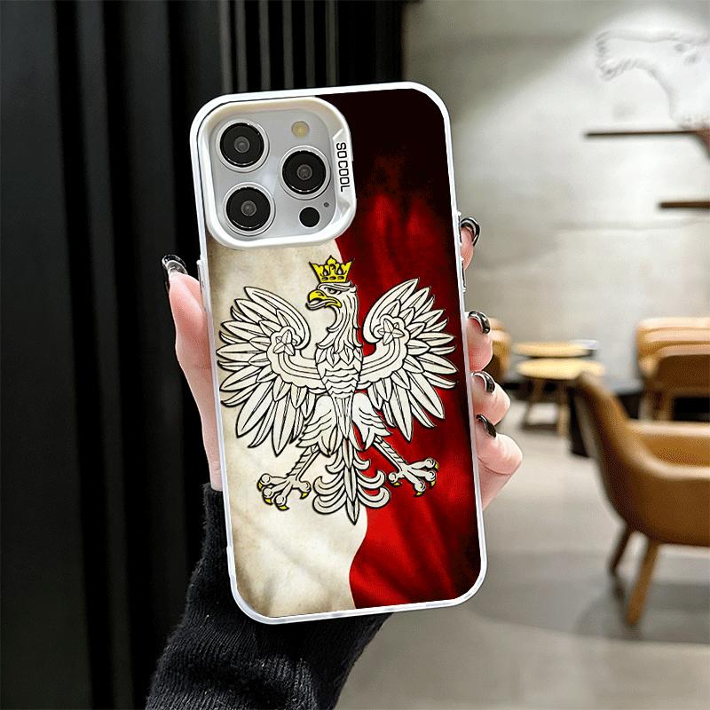 Poland Flag White Red Shockproof Phone Case for iPhone 17 Air 16 16E 15 Pro Max 14 Plus 13 Mini 12 Back Cover Anti Fall Fundas