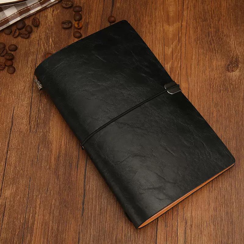 

Cross A6 Vintage Travel Notebook: Faux Leather, Nostalgic, Customizable, Multi-Functional Planner for Business. чёрный