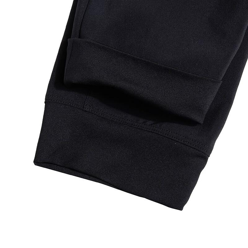 Nike Kids Knitted Sports Pants Letter Print Tapered Kids Bottoms Black FQ0706-010