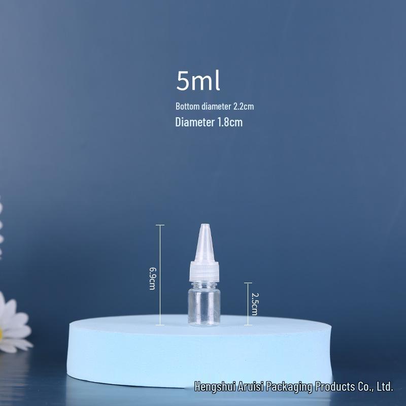 Ready Stock Transparent Squeeze Tip Plastic Glue Bottle: Soft Plastic Dropper for Paint and Medicine Dispensing.