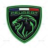Emblème Métallique d'Aile Latérale de Voiture Badge Lion pour Coffre Arrière pour Peugeot GT LINE 107 308 306 106 Rifter 206 208 307 407 3008 207 2008 508