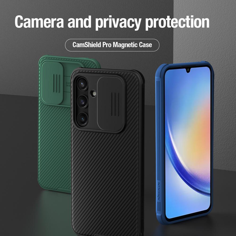 NILLKIN Til Samsung Galaxy A35 telefondeksel CamShield Pro Magnetisk kamerabeskyttelse bakdeksel