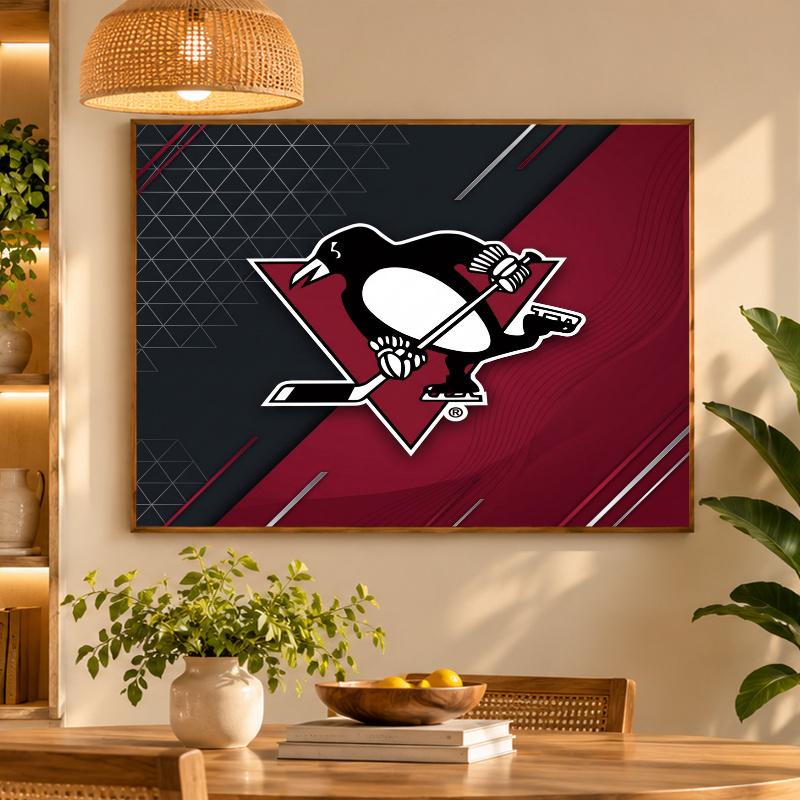 5D Diamond Painting Pittsburgh Penguins DIY Full Drill Diamond Art Kit Home Decoration