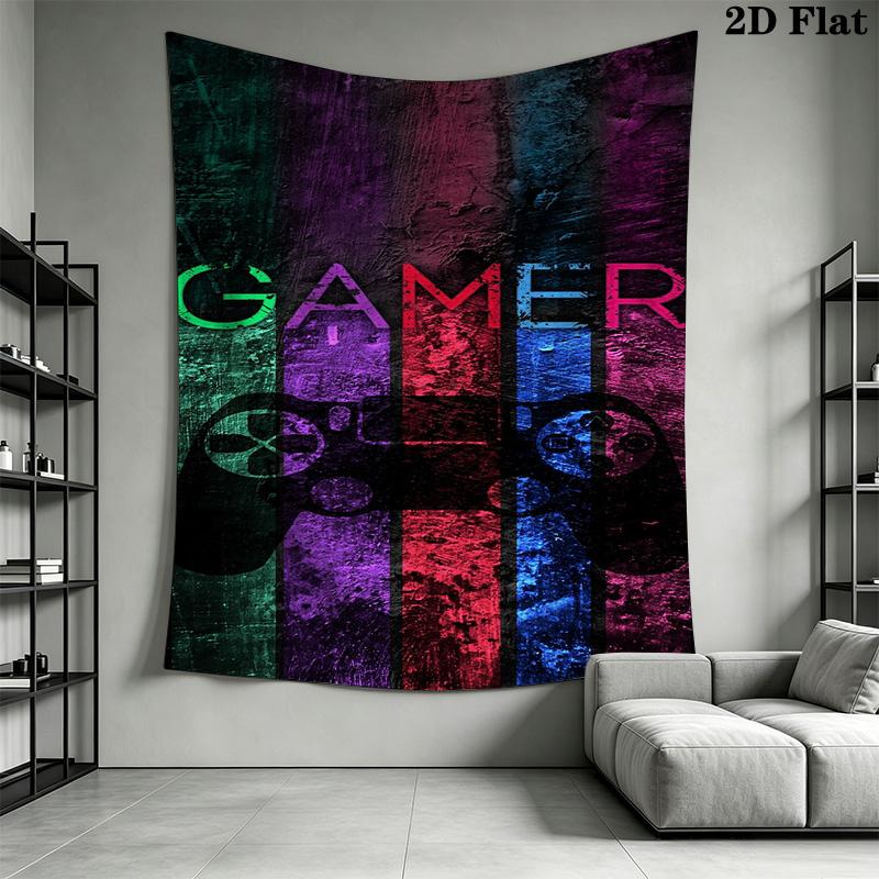 Video Game Controller Tapestry Tapestry Fashion Print Background Cloth Atmospheric Background Cloth Christmas Gift Background Wall Hanging Cloth