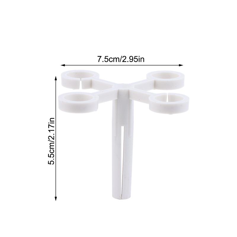 5Pcs 4-Hole Hydroponic Tulips Anti-Tip Stand Anti-Fall Keep Upright Plant Fixer Bracket Plastic Stabilize Plant Fixer Bracket