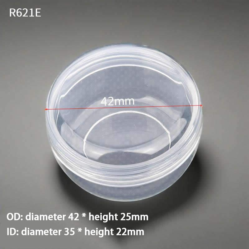 

4-100Pcs PP Plastic Transparent Box Circular Sealed Storage Box Threaded Lid Small Bottle Dispensing Bottle Medicine Box 4Pcs