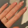 24Pcs Sweet Pink Almond Fake Nails Stiletto Pink Bowknot French Cute Pearl Bows Fake Nails Girls Women Wearable Manicure