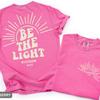 Be The Light T-shirt | Christian Scripture Matthew 5:14 Sunburst | Christian Oversized Comfort Colors | Summer Tee