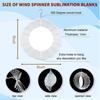 Aluminum Diy Heat Transfer 3d Wind Chime Hanging Ornament For Home Decor And Gift