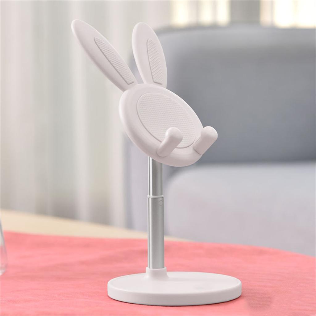 Handyständer Niedlicher Hase Tragbar Höhenwinkelverstellbar Tablet Handy Desktop Ständer für Zuhause Büro