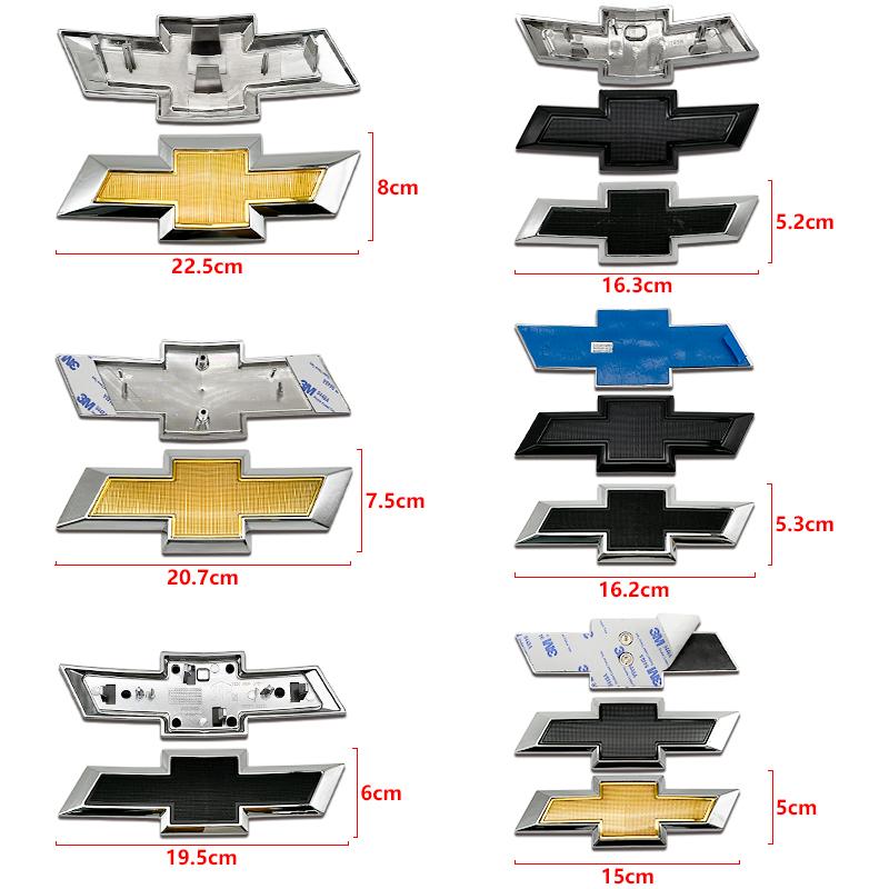 Car Front Bonnet Badge Rear Trunk Stickers for Chevrolet Logo Classic Cruze Malibu XL Cavalier Trax Auto Captive Aveo Sonic Sail