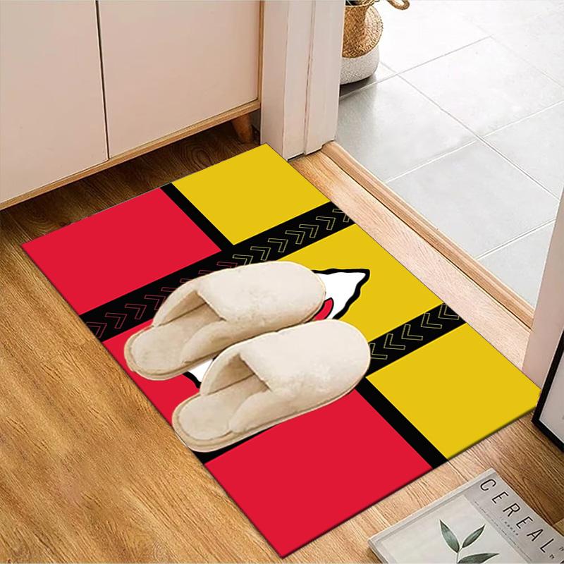 Kansas City Chiefs Logo Rug Game Carpet, Floor Mat for Bedroom Living Room Entryway Rug, Home Decor Idea Gift for Christmas Birthday