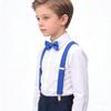 Kids 3-Clip Suspender & Bow Tie Set Adjustable Elastic for 5-8Y Boys Party Wedding School Accessories