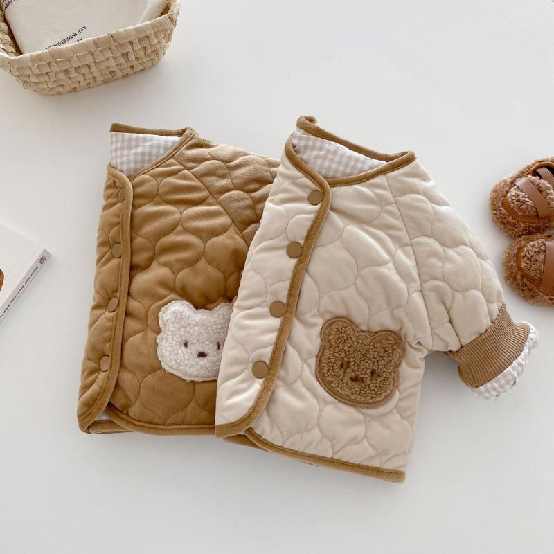 Children Wear Cotton-padded Clothes On Both Sides Winter Children's Clothing Quilted Coat